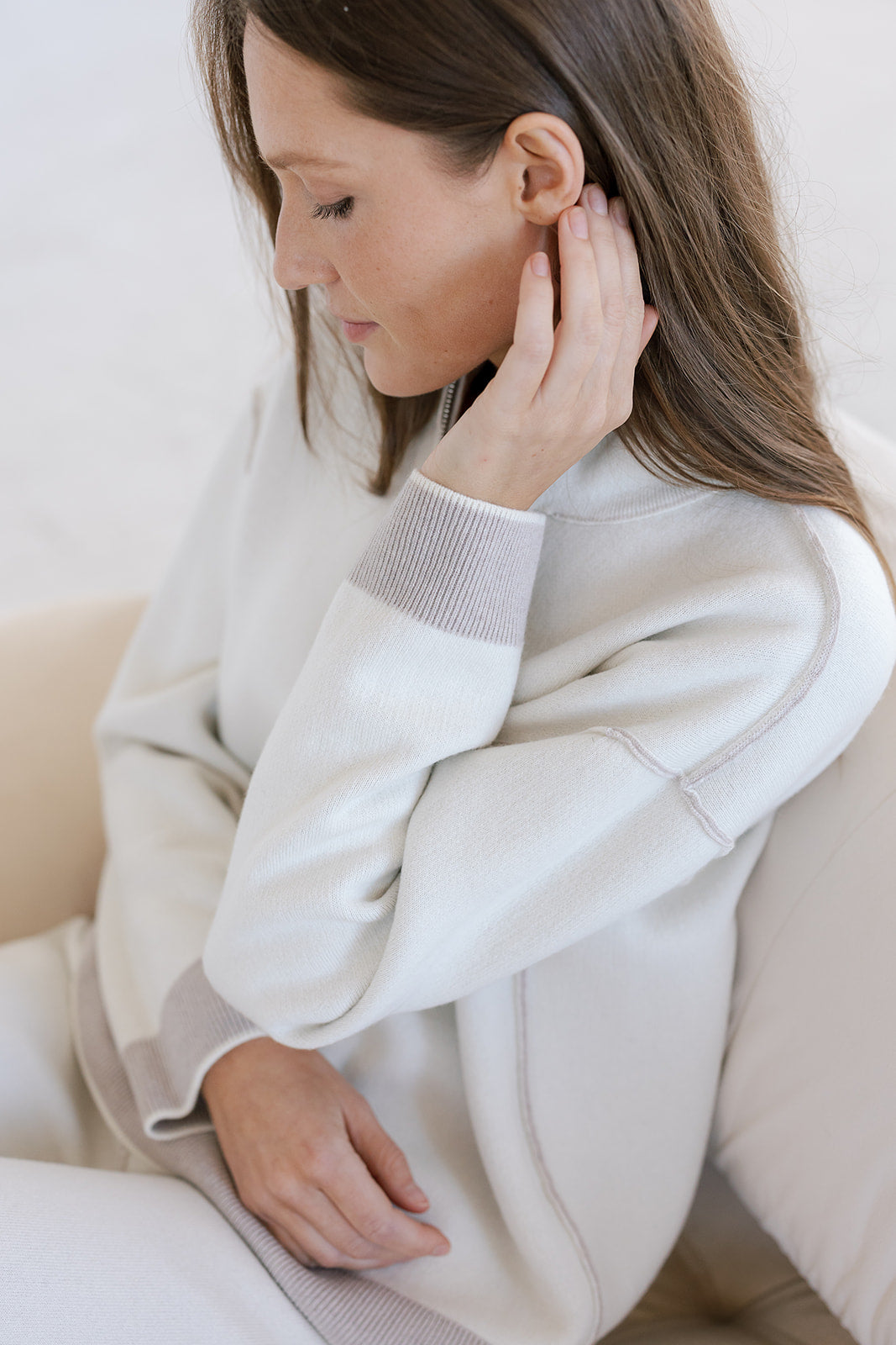 The Double Faced Zip-Up Sweater