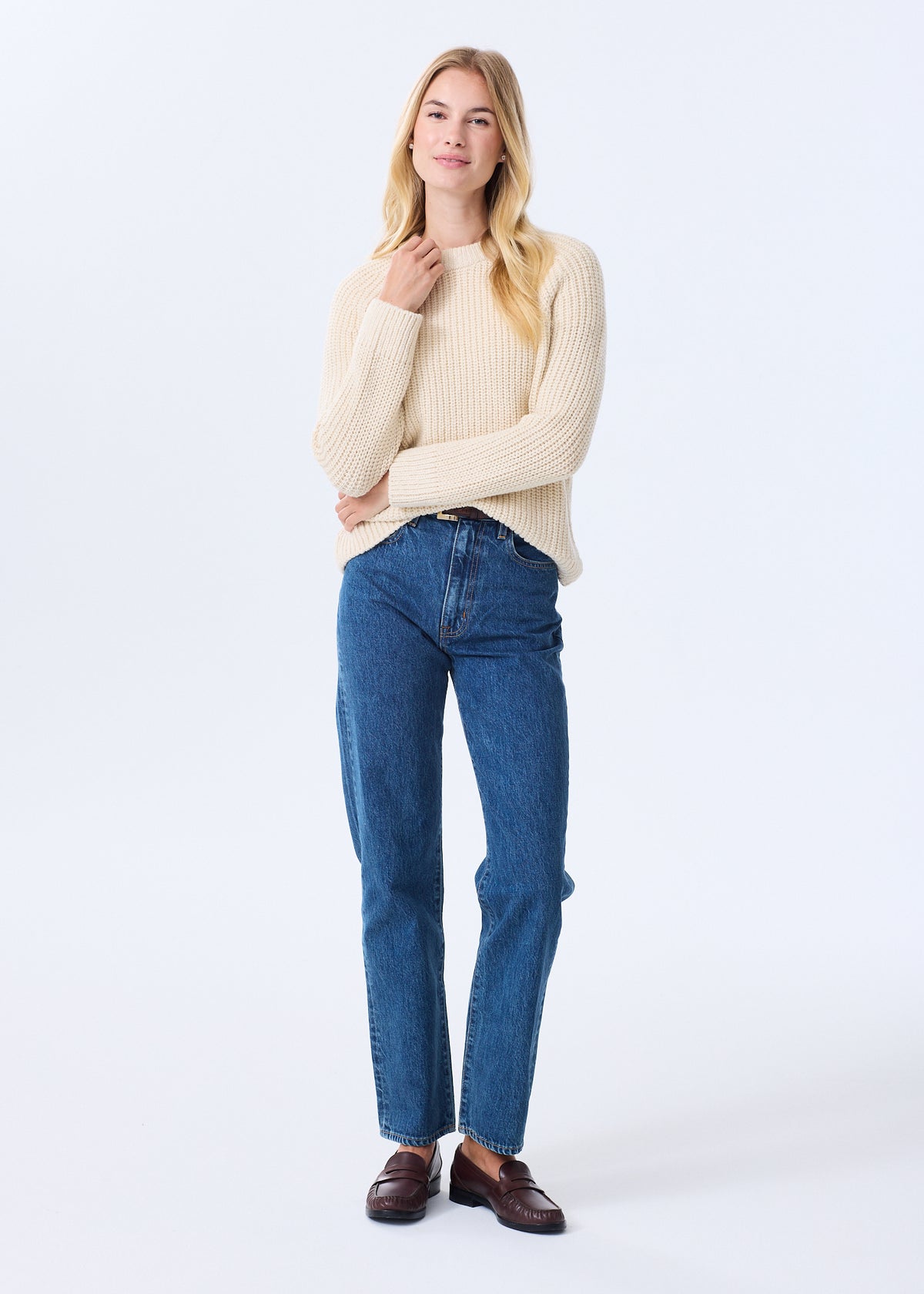 The Alpaca-Cotton Crewneck Sweater