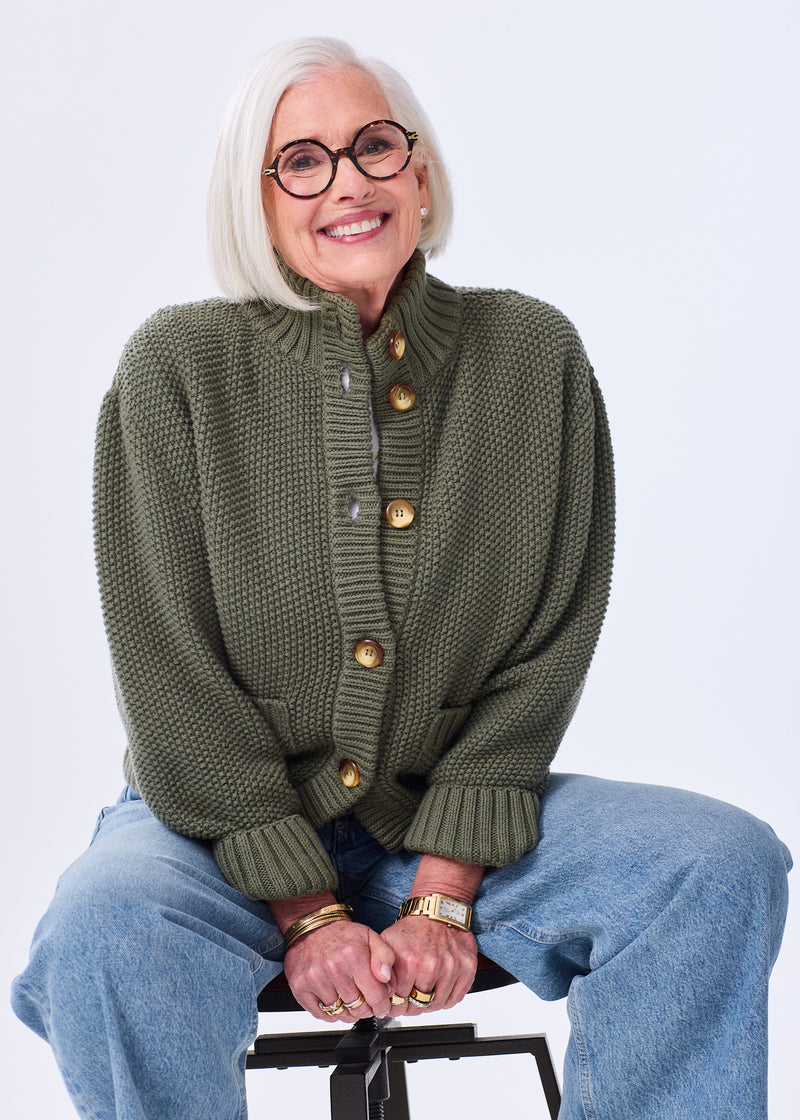 The Cotton Sweater Jacket