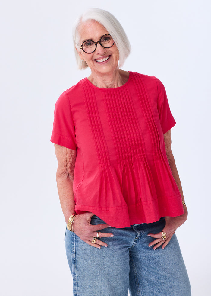 The Pintuck Peplum Blouse