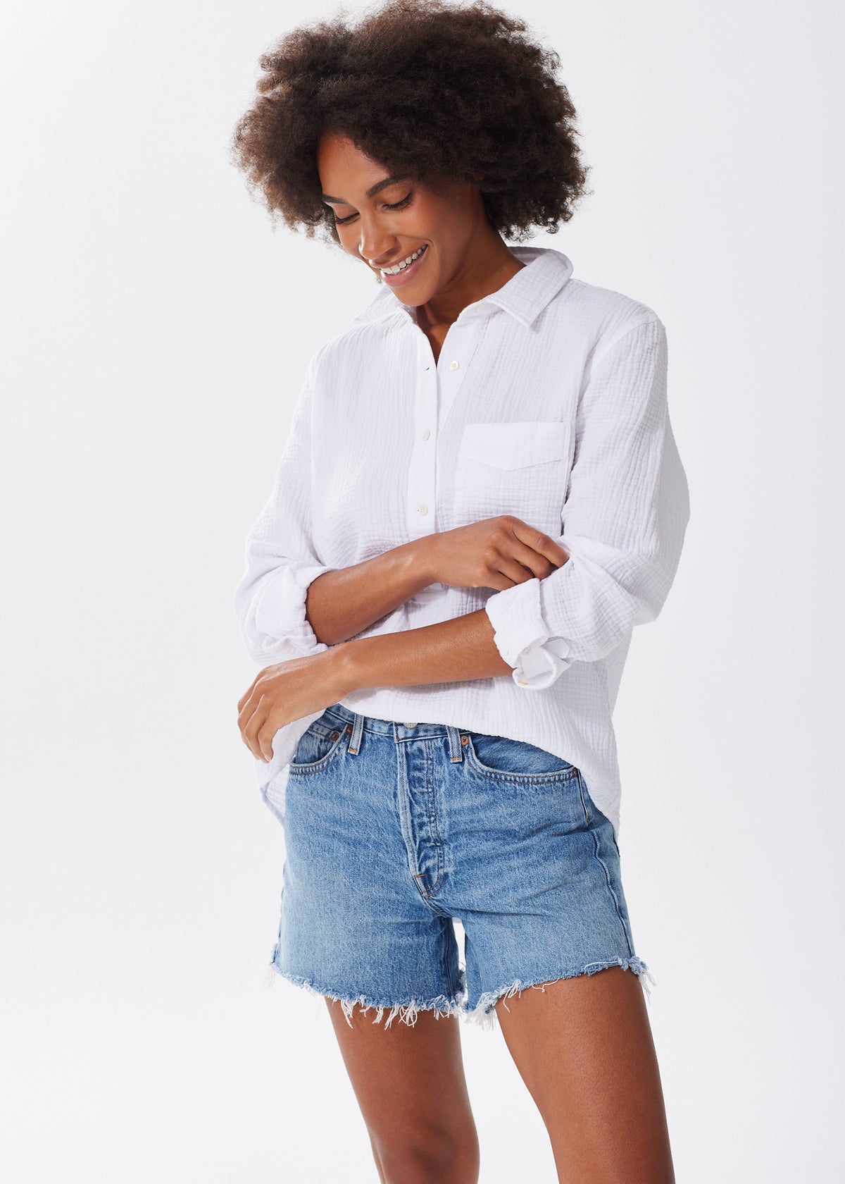 The Organic Cotton Cloud Top - Double Gauze