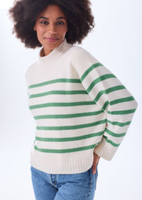 The Cashmere Crewneck - Striped
