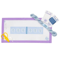 Lycette x AW Needlepoint Kit - Shell Key Fob Canvas