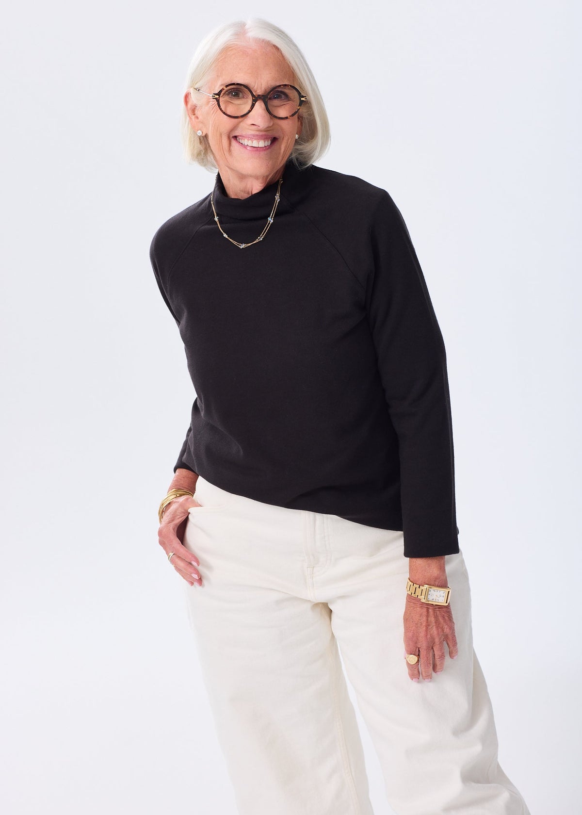 The Mock Neck Sweatshirt - Discontinued Style