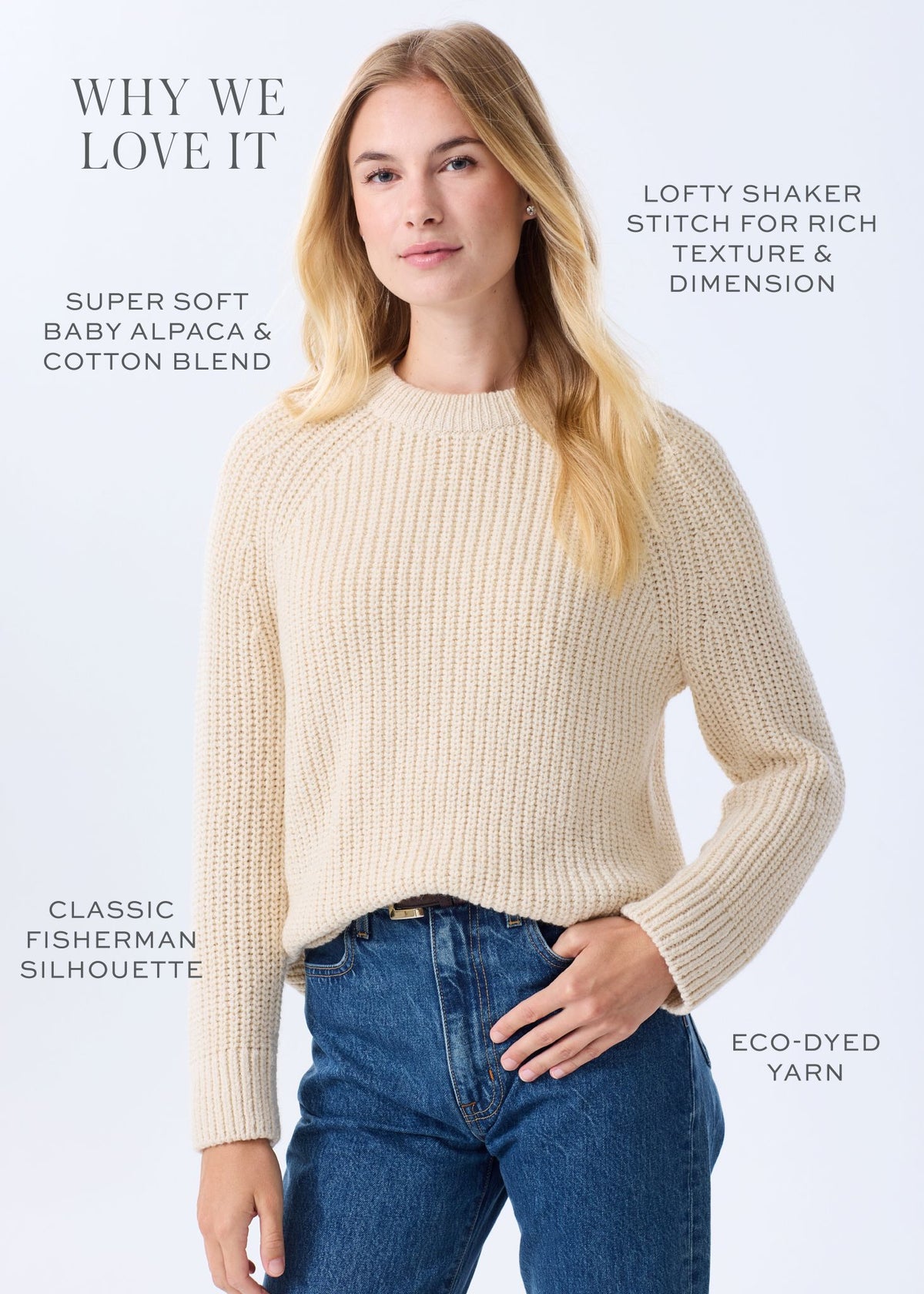 The Alpaca-Cotton Crewneck Sweater