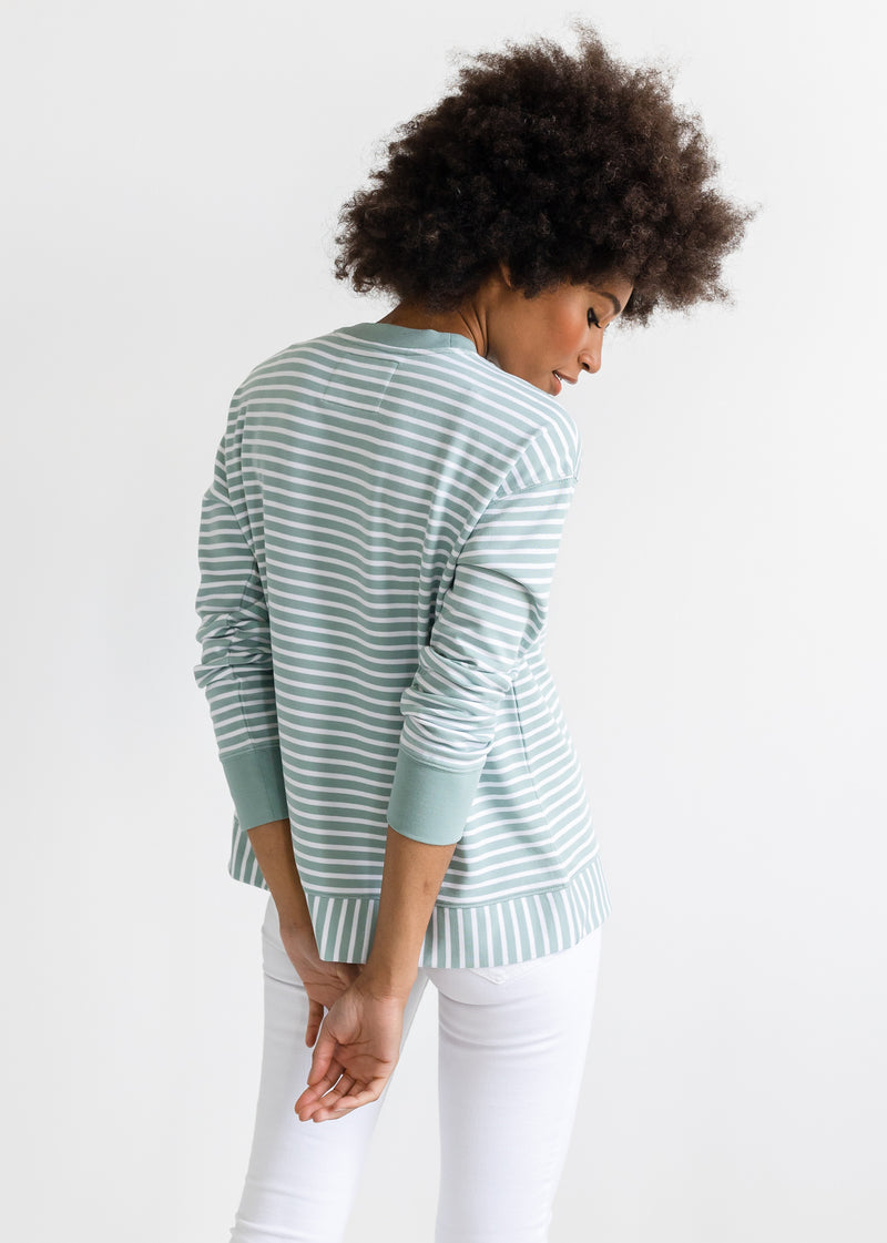 The Crewneck Sweatshirt - Striped